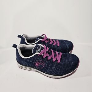 Women's Navy and Pink Sneakers